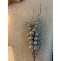 Silver Glitter Berry Spike