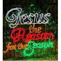Jesus is the Reason for the Season Rope Light Motif