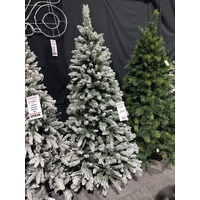 7 Foot Slim Snow Christmas Tree