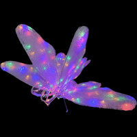 LED Butterfly Multi Coloured on Steel Frame