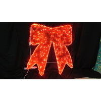 Large Red LED Christmas Bow Rope Light Motif