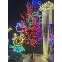 3M Tall LED Colour Changing Cherry Tree