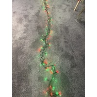 10M Red and Green LED Cluster Firecracker String