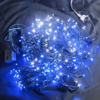 20M Blue and White Coloured LED Cluster Firecracker Lights