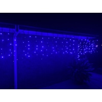 10M Blue LED Curtain Light with Waterfall Effect