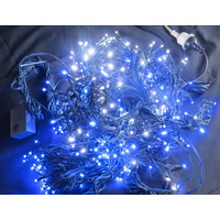 15M Cool White/Blue LED Icicles 