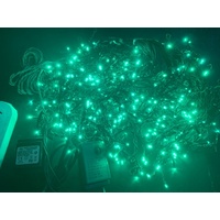 15M Green LED Icicles