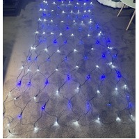 10m x 2m Blue and White LED Net