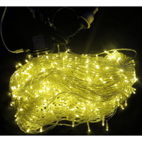 50M Warm White LED Strings- Clear Wire