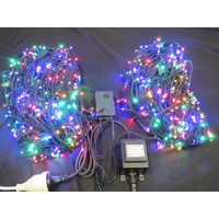 100m Multi LED String Lights - 6 colours