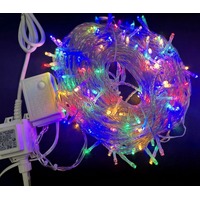 20m Multi  LED String- Clear Wire
