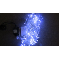 20m White LED String -clear wire