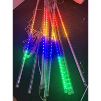 10 Multi Flashing Meteor Tubes