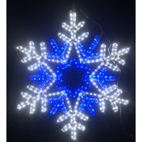 LED Blue and White Flashing Snowflake