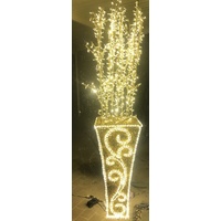 Large Warm White Pot Motif with Branches- 2.6m high