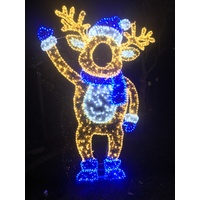 Father Reindeer Cut Out Face Motif