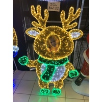 Baby Reindeer Cut Out Face Rope Light Motif