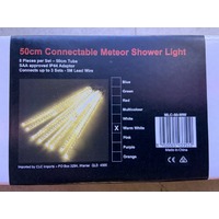 50cm Warm White LED Meteor Shower