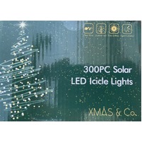 9m Cool White Solar Icicles