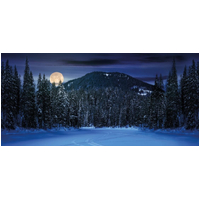 Night Mountain Landscape Cloth