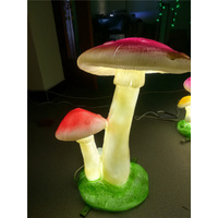 Two Large LED Mushrooms