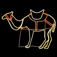 LED Neon Standing Camel Rope Light Motif