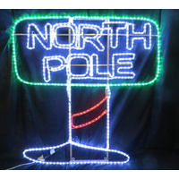 LED North Pole Rope Light Motif