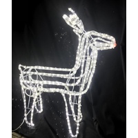 LED Reindeer with Red Nose Motif