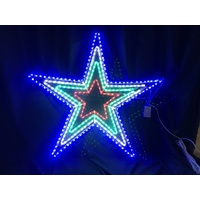 Red/green/white/blue LED Star
