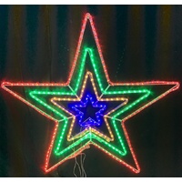 LED 4 Layered Flashing Star