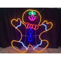 LED Gingerbread Boy Rope Light Motif