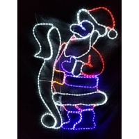 LED Santa with Wish List