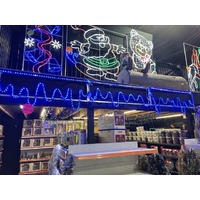 360cm Blue LED Rope Light Icicles