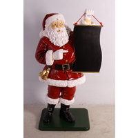 4 Foot Santa with Menu Board
