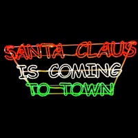 SANTA CLAUS IS COMING TO TOWN Rope Light Motif
