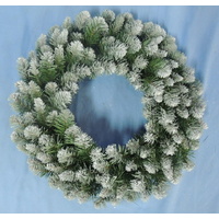 66cm Diameter Olympia Wreath with Snow
