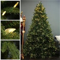 7’ Lit Fraser Fir Christmas Tree - 500 bulbs