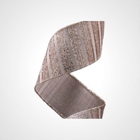 Champagne Wired Ribbon - 6.5cm wide