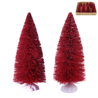 14.3cm Sisal Tree - red