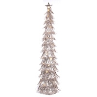 Champagne Glitter Metal Tree 80cm tall