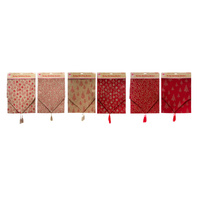 Table Runner Glitter Burlap 180cm 6 assorted
