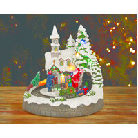 USB LED Musical Scene with Santa Photo