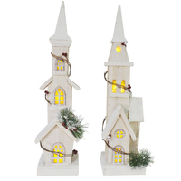 LED Battery Operated Light up Church - 2 styles