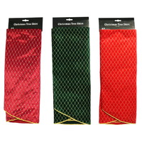 Tree Skirt Deluxe Velvet 3 assorted