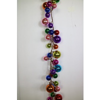 Rainbow Bauble Garland 1.6m