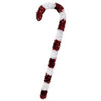 Giant Tinsel Candy Cane - 1.3m tall