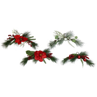 Floral Pine Swag 50cm 4 assorted