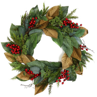 Magnolia Leaf Wreath 56cm