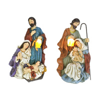 Light Up Resin Holy Scene 2 Assorted