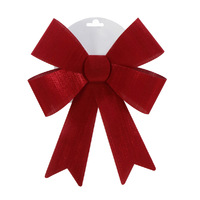Luxury Dark Red Christmas Bow - 23cm x 30cm